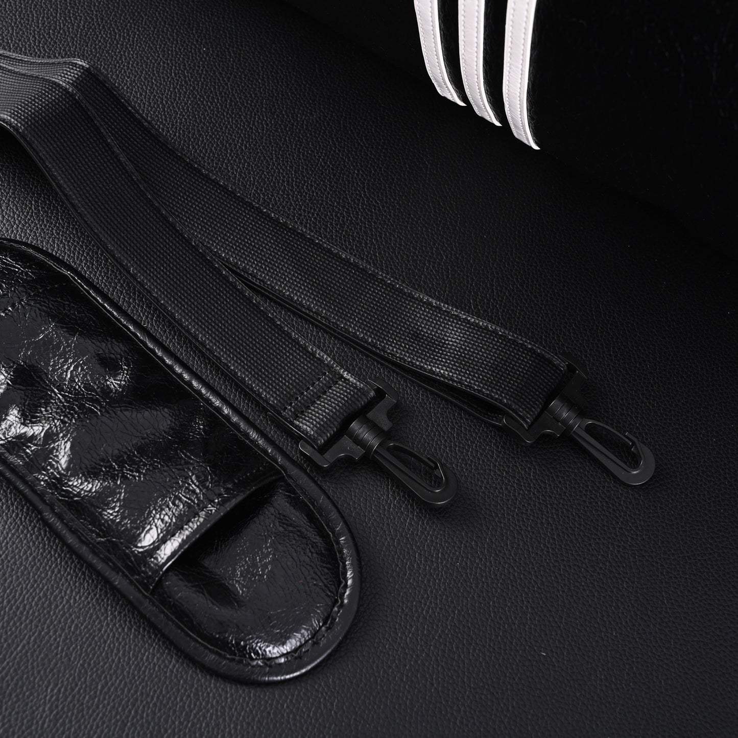 Balenciaga x adidas Large Duffel Travel Bag ¨C Black with Trefoil Logo and Triple Stripes