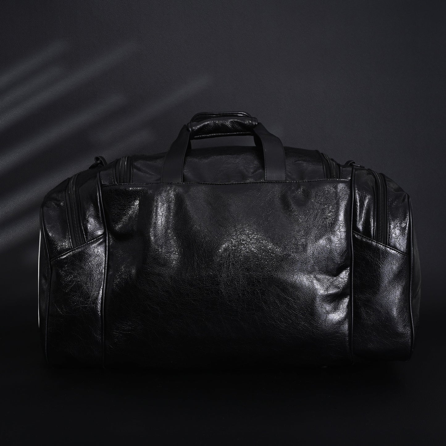 Balenciaga x adidas Large Duffel Travel Bag ¨C Black with Trefoil Logo and Triple Stripes